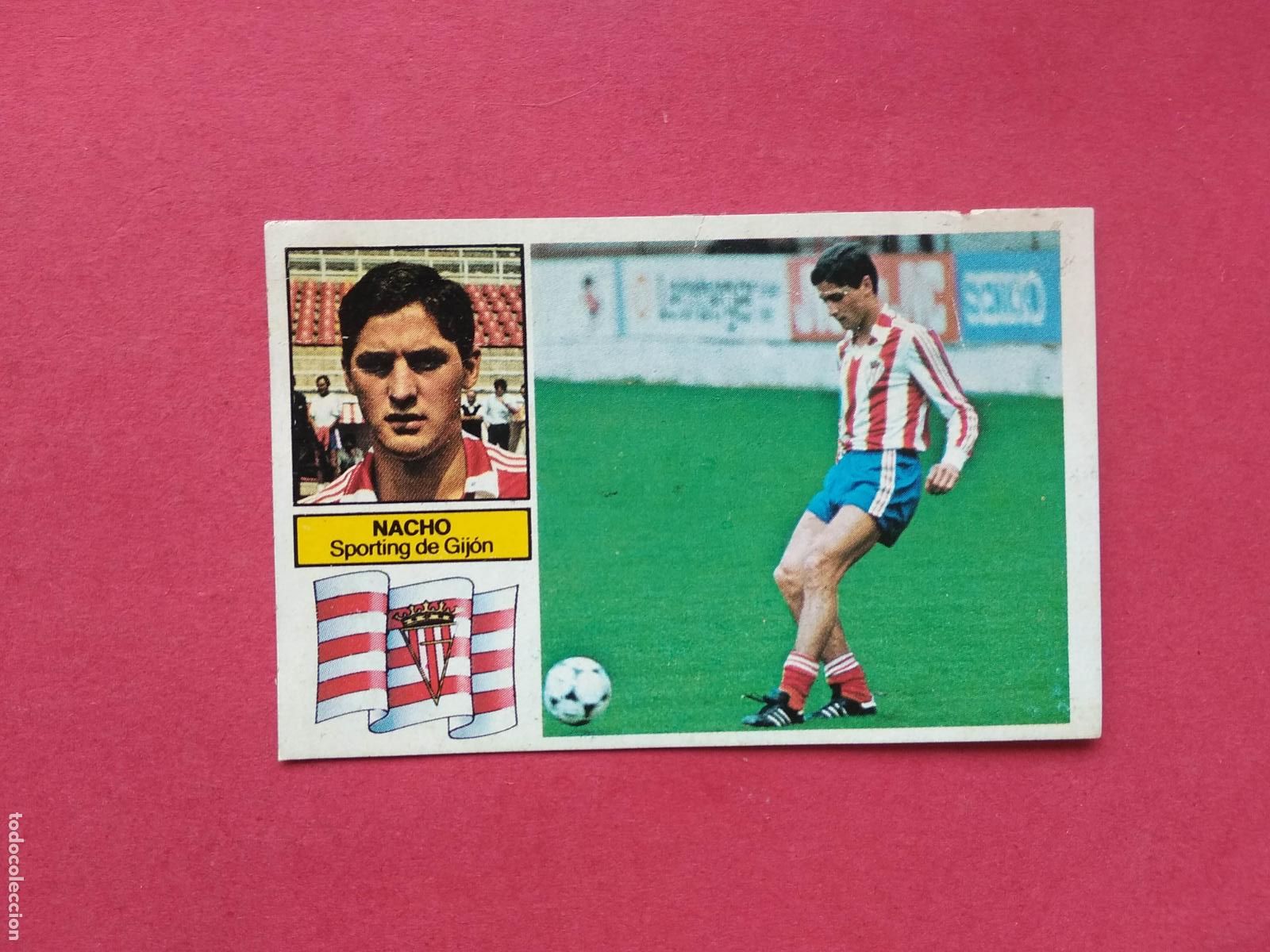 Cromos de f&uacute;tbol: EDICIONES ESTE LIGA 82 83 1982 1983 CROMO DESPEGADO COLOCA NACHO SPORTING DE GIJON