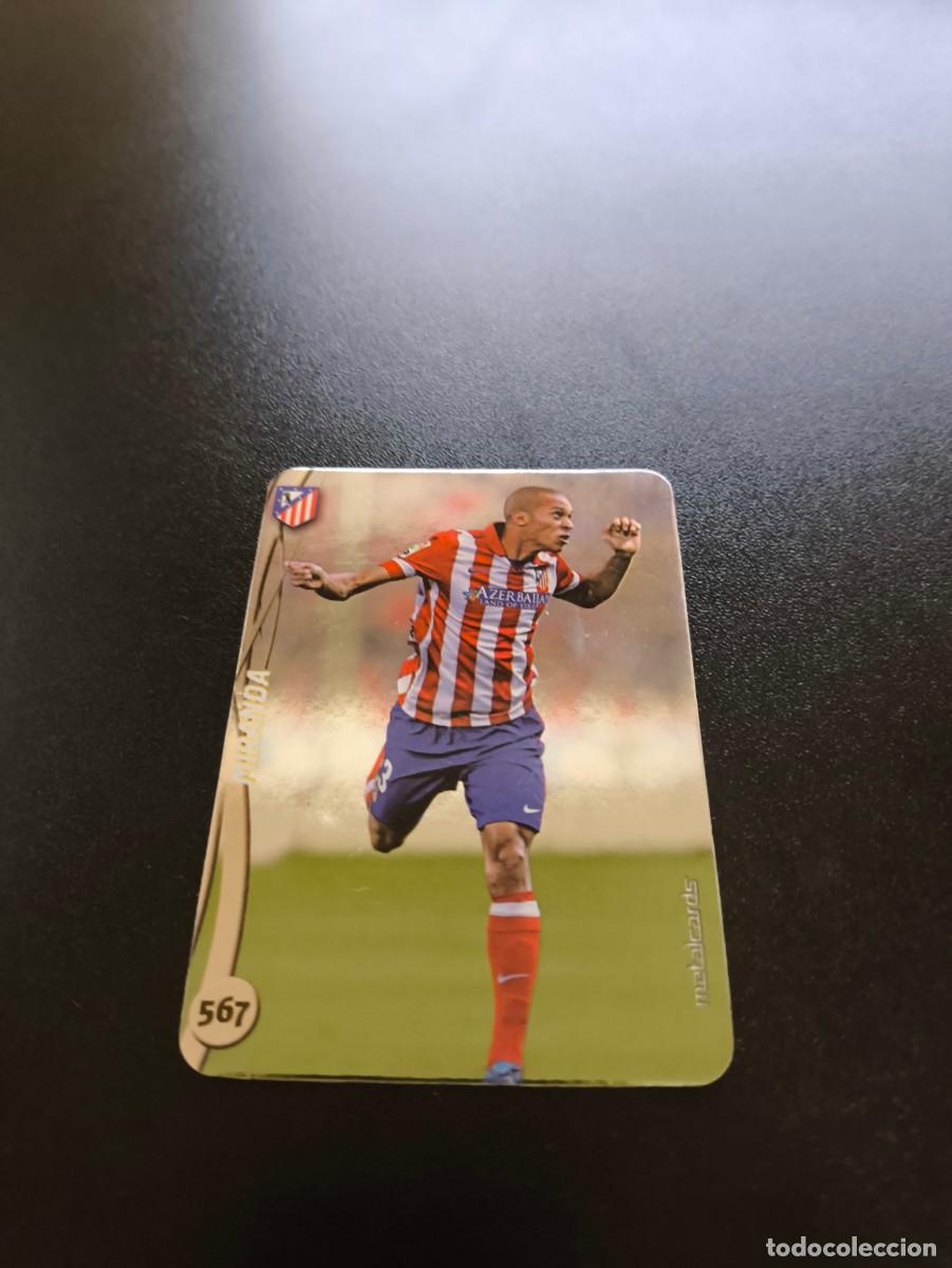 Cromos de f&uacute;tbol: 567 MIRANDA ATLETICO DE MADRID BRILLO LISO PLATA MUNDICROMO LIGA 2014 2015 14 15 NO PANINI ESTE