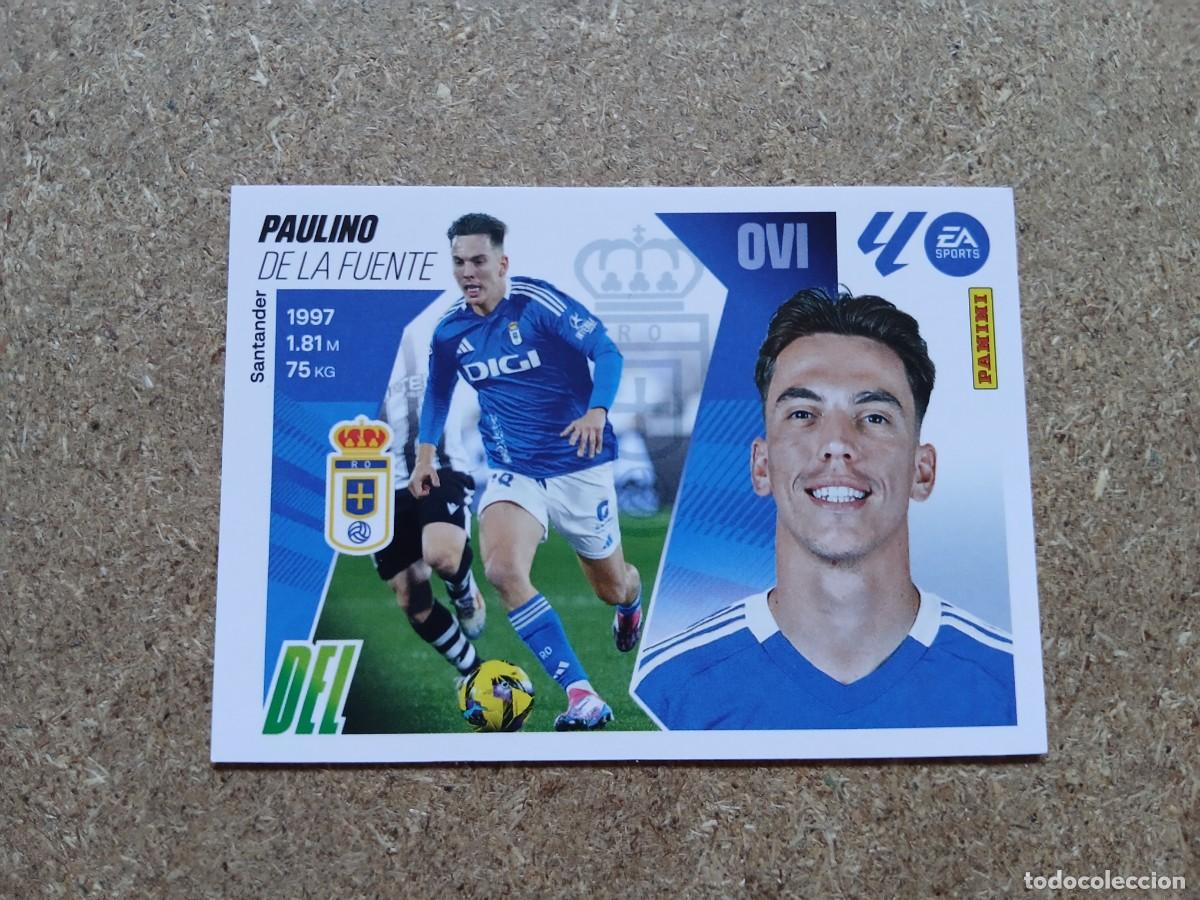 Cromos de f&uacute;tbol: PAULINO DE LA FUENTE - REAL OVIEDO N&ordm; 20 LIGA ESTE 2025 2026 - 25 26