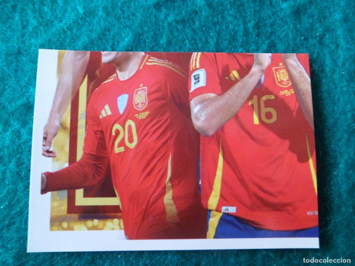 Cromos de f&uacute;tbol: CROMO ESPA&Ntilde;A 2026. CARREFOUR-PANINI. P&Oacute;STER JUGADORES INFERIOR IZQUIERDA. 63