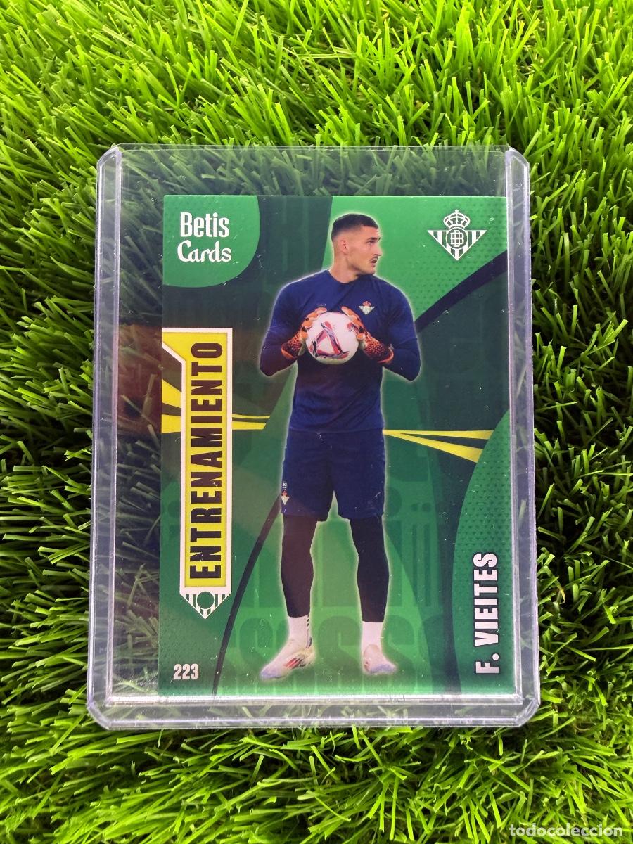Cromos de f&uacute;tbol: N&ordm; 223 Vieites Entrenamiento Real Betis Holycards Betis Cards 2025