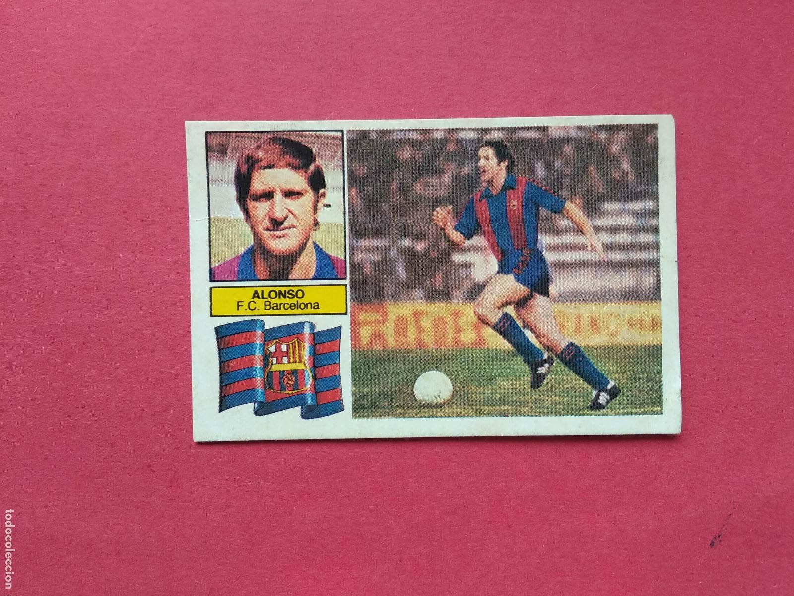 Cromos de f&uacute;tbol: EDICIONES ESTE LIGA 82 83 1982 1983 CROMO DESPEGADO VERSION ALONSO BARCELONA SIN LETRAS