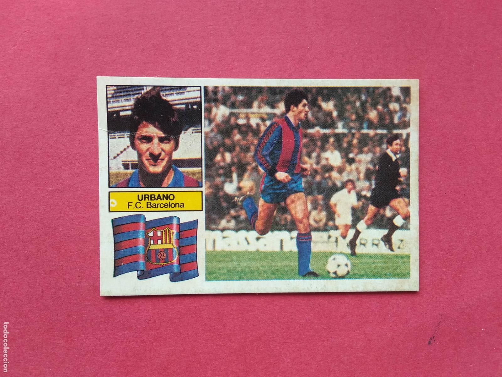 Cromos de f&uacute;tbol: EDICIONES ESTE LIGA 82 83 1982 1983 CROMO DESPEGADO VERSION URBANO BARCELONA SIN LETRAS