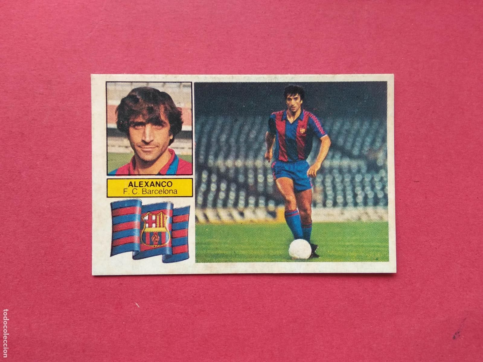 Cromos de f&uacute;tbol: EDICIONES ESTE LIGA 82 83 1982 1983 CROMO DESPEGADO VERSION ALEXANCO BARCELONA SIN LETRAS
