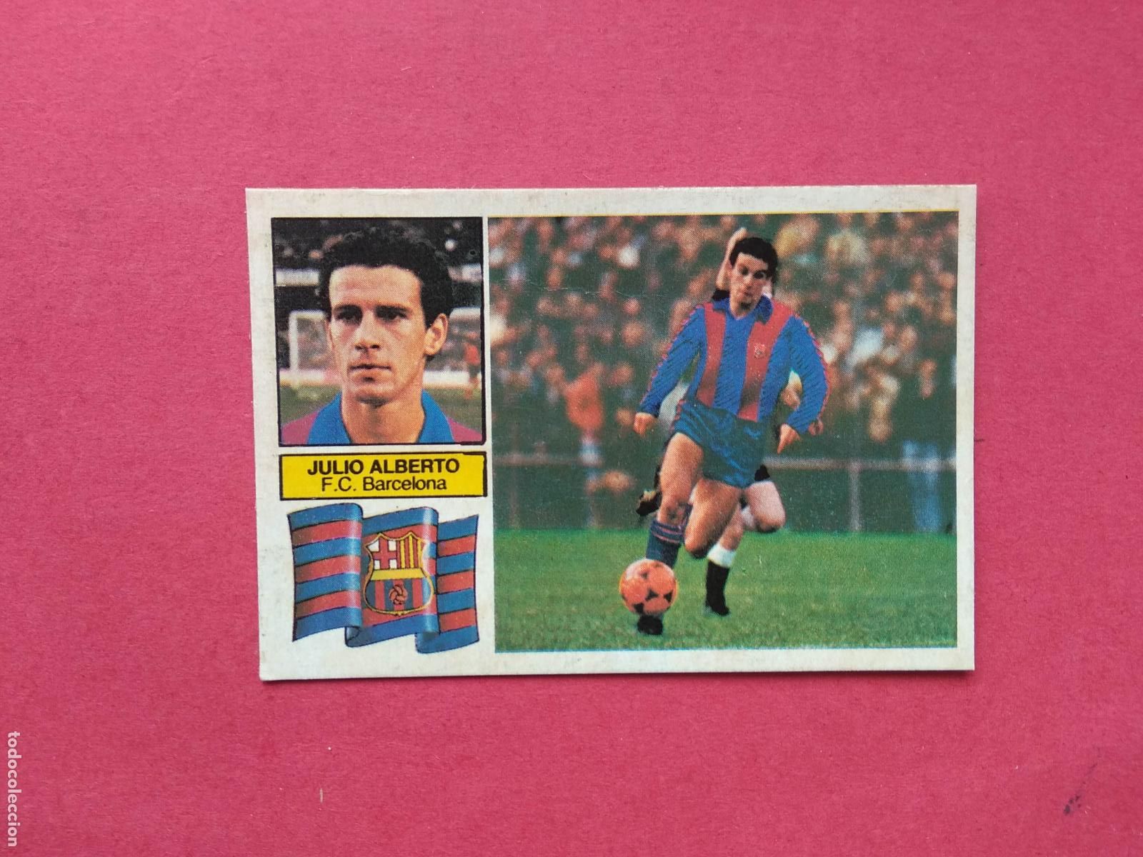 Cromos de f&uacute;tbol: EDICIONES ESTE LIGA 82 83 1982 1983 CROMO DESPEGADO VERSION JULIO ALBERTO BARCELONA SIN LETRAS
