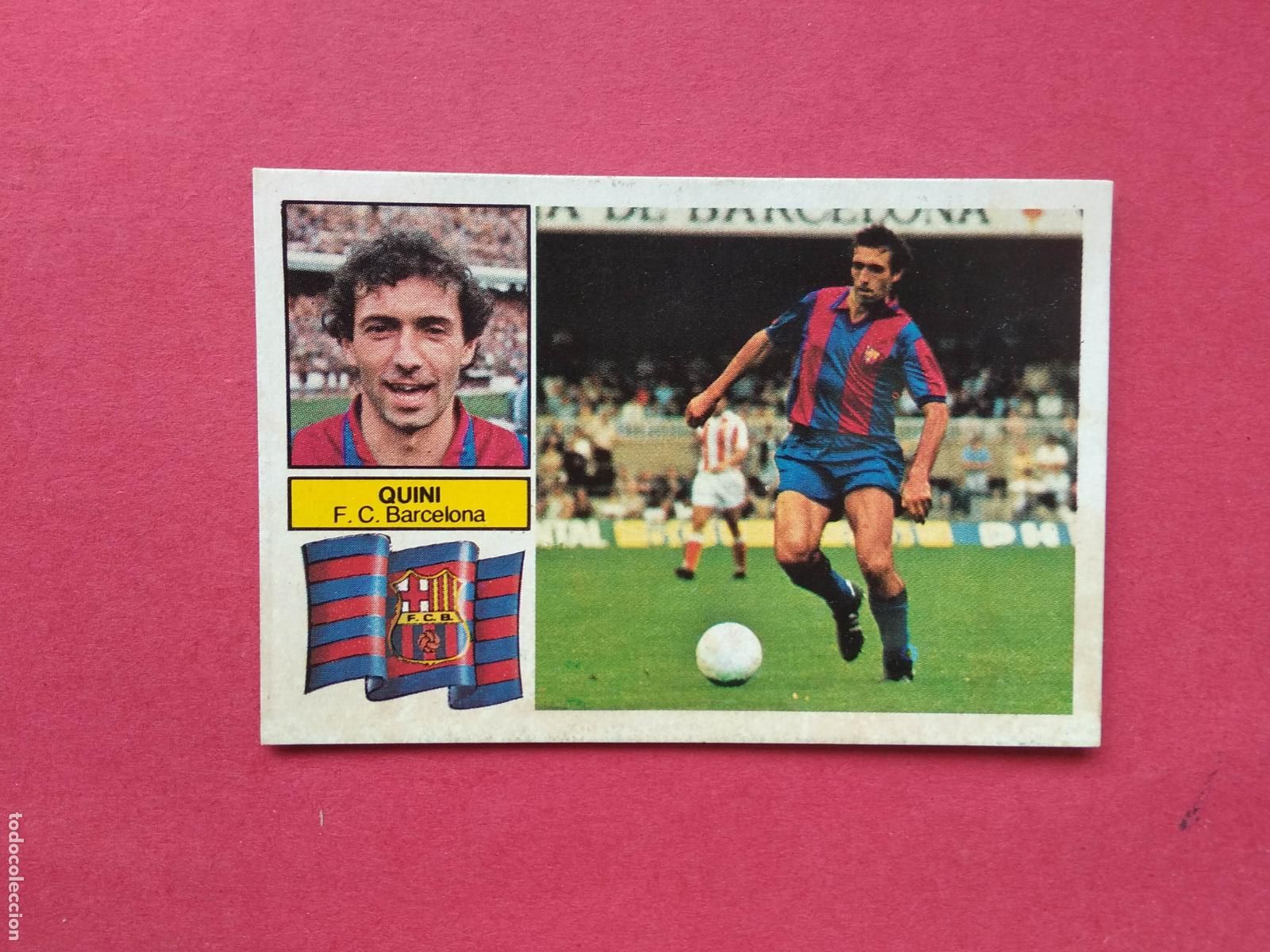 Cromos de f&uacute;tbol: EDICIONES ESTE LIGA 82 83 1982 1983 CROMO DESPEGADO VERSION QUINI BARCELONA CON LETRAS