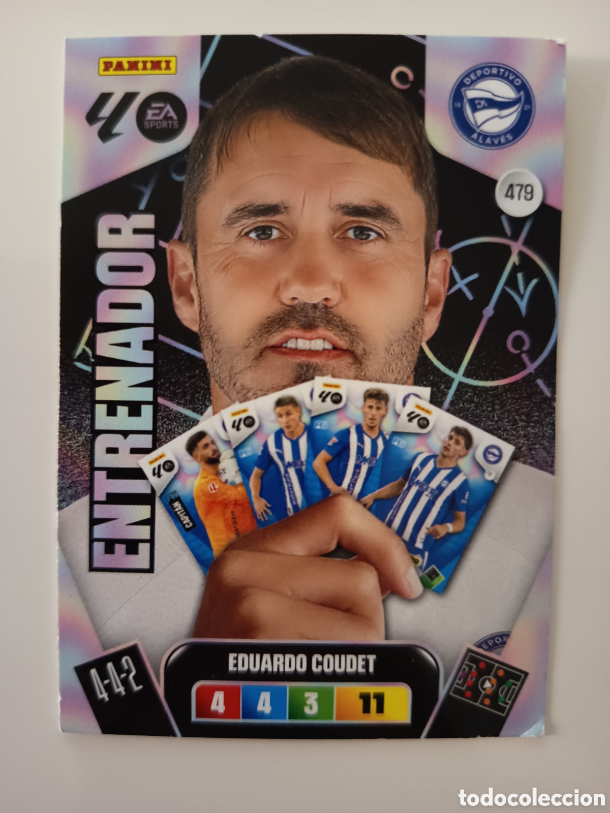 Cromos de f&uacute;tbol: 479 Entrenador Eduardo Coudet adrenalyn xl 2025-2026