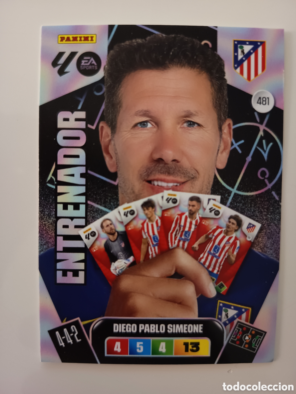 Cromos de f&uacute;tbol: 481 Diego Pablo Simeone Panini Adrenalyn xl 2025-2026