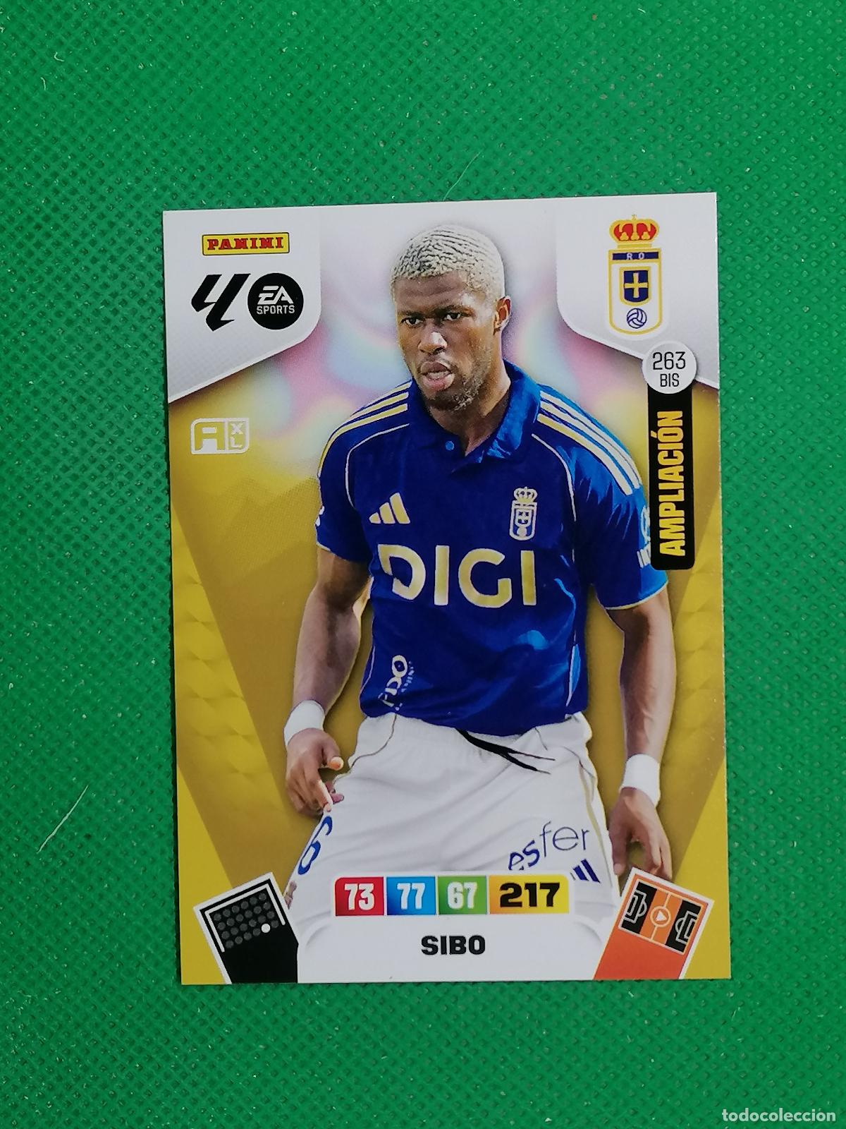 Cromos de f&uacute;tbol: 263BIS 263 BIS SIBO OVIEDO AMPLIACION ⚽ LIGA ADRENALYN XL 2025 2026 25 26 ⚽