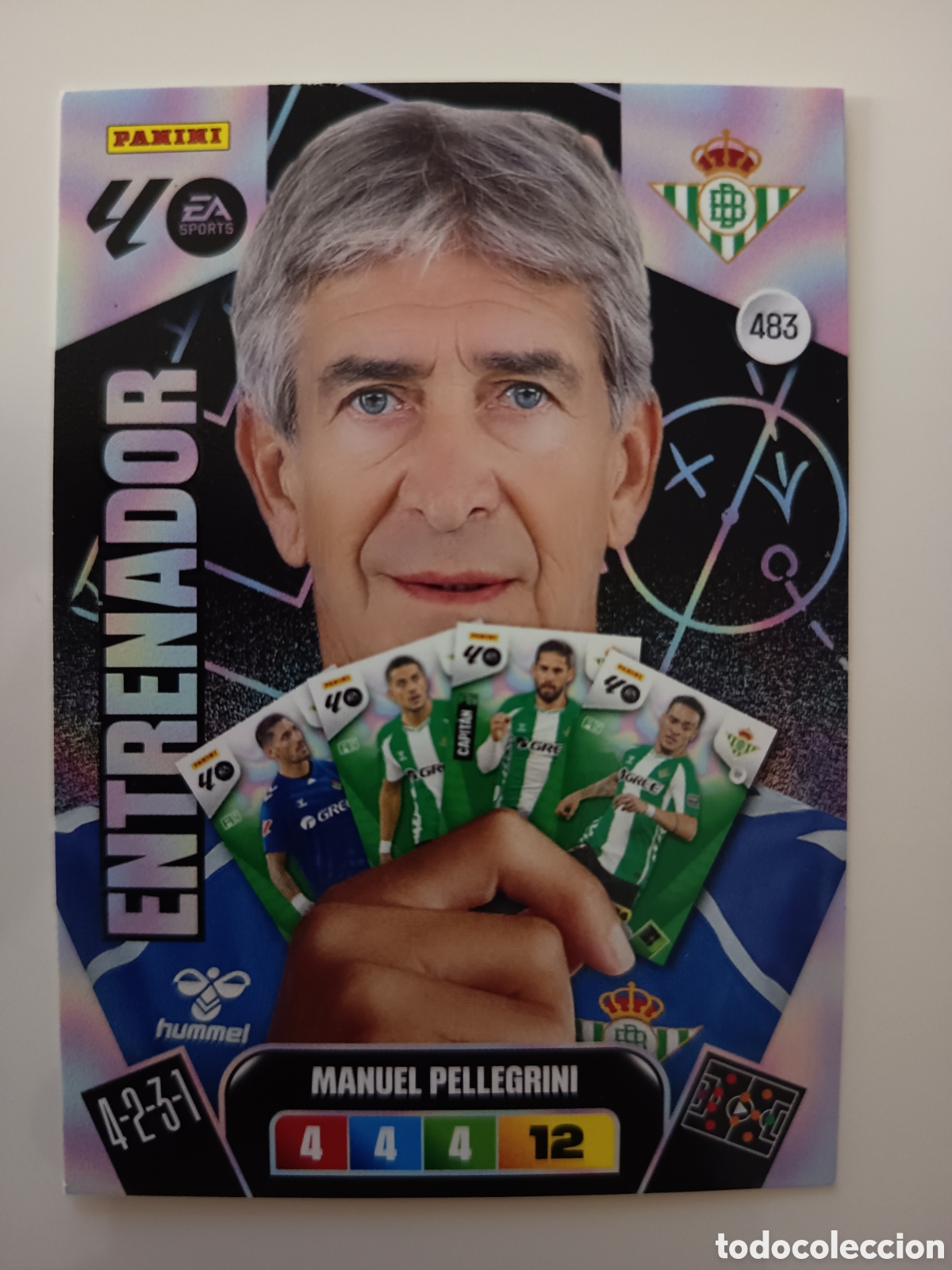 Cromos de f&uacute;tbol: 483 Manuel Pellegrini Panini Adrenalyn XL 2025-2026