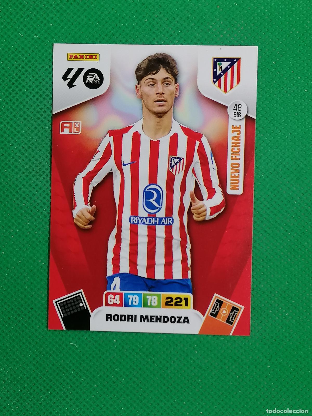 Cromos de f&uacute;tbol: 48BIS 48 BIS RODRI MENDOZA ATLETICO DE MADRID NUEVO FICHAJE ⚽ LIGA ADRENALYN XL 2025 2026 25 26 ⚽