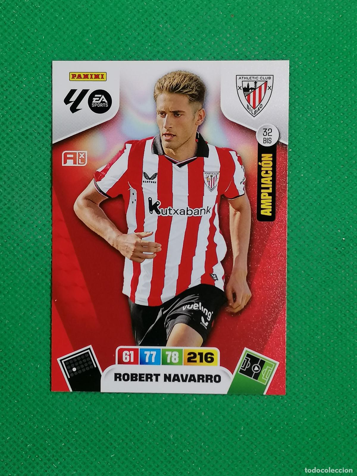 Cartes &agrave; collectionner de Football: 32BIS 32 BIS ROBERT NAVARRO ATHLETIC BILBAO AMPLIACION ⚽ LIGA ADRENALYN XL 2025 2026 25 26 ⚽