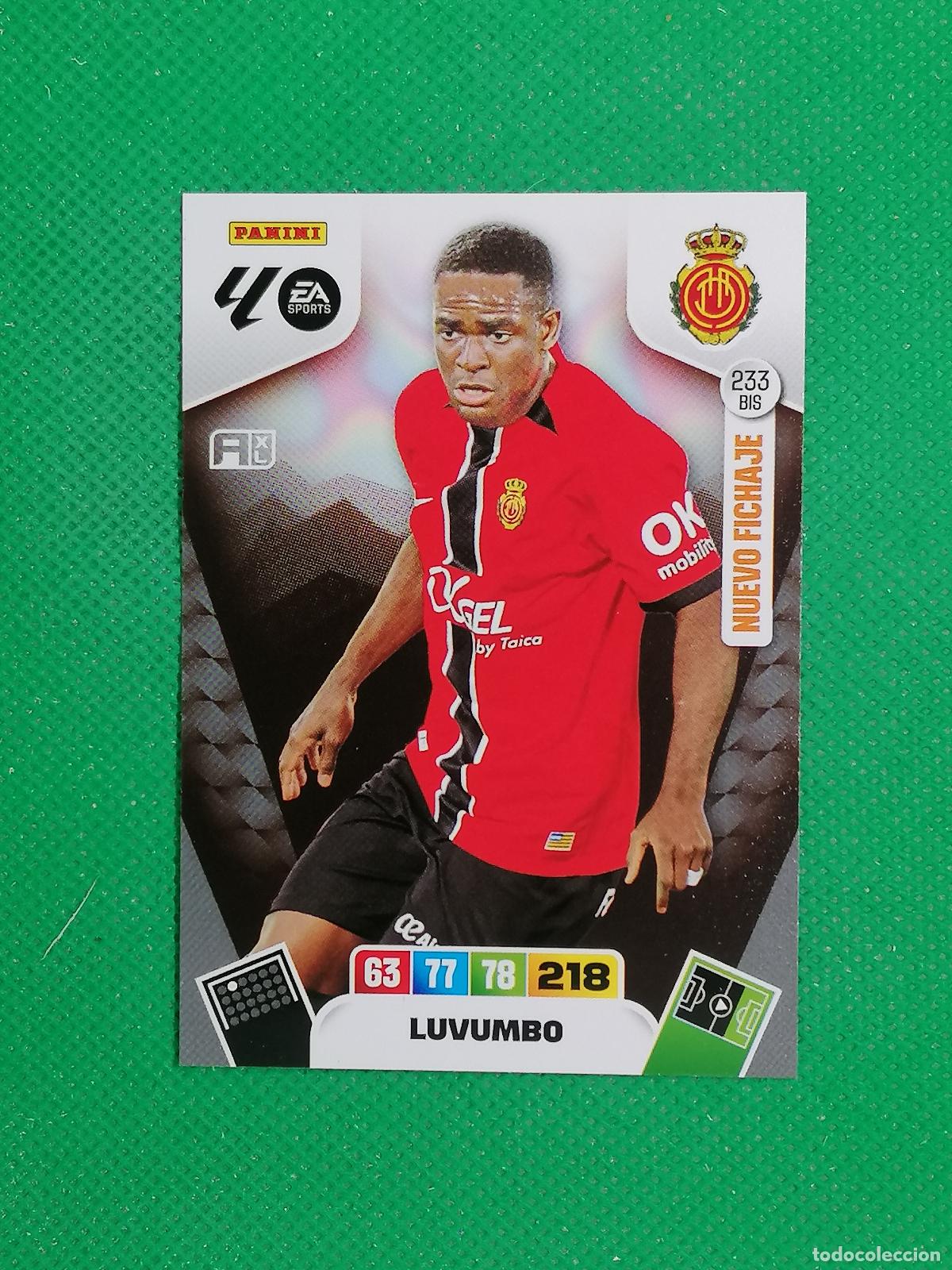 Cartes &agrave; collectionner de Football: 233BIS 233 BIS LUVUMBO MALLORCA NUEVO FICHAJE ⚽ LIGA ADRENALYN XL 2025 2026 25 26 ⚽