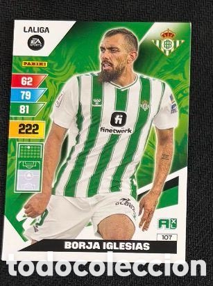 Cromos de f&uacute;tbol: 107 BORJA IGLESIAS BETIS Panini Adrenalyn XL LaLiga 2023 2024