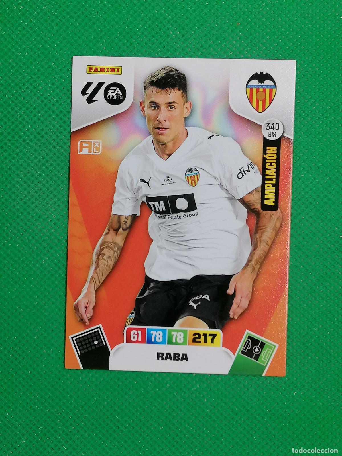 Cromos de f&uacute;tbol: 340 BIS 340BIS RABA VALENCIA AMPLIACION ⚽ LIGA ADRENALYN XL 2025 2026 25 26 ⚽