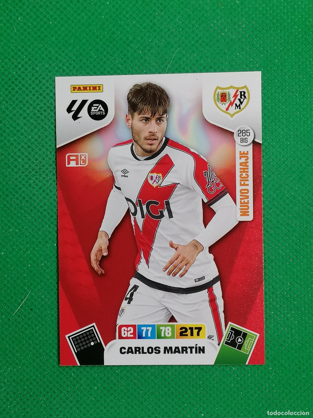 Cromos de f&uacute;tbol: 285BIS 285 BIS CARLOS MARTIN RAYO VALLECANO NUEVO FICHAJE ⚽ LIGA ADRENALYN XL 2025 2026 25 26 ⚽