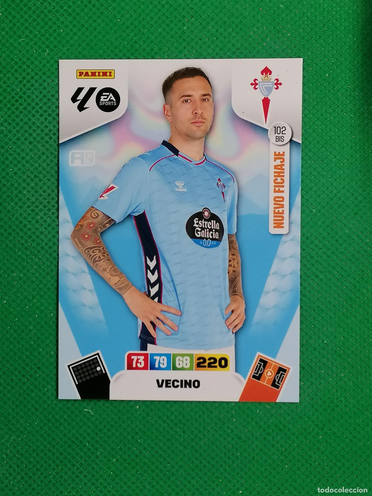 Cromos de f&uacute;tbol: 102BIS 102 BIS VECINO CELTA DE VIGO NUEVO FICHAJE ⚽ LIGA ADRENALYN XL 2025 2026 25 26 ⚽