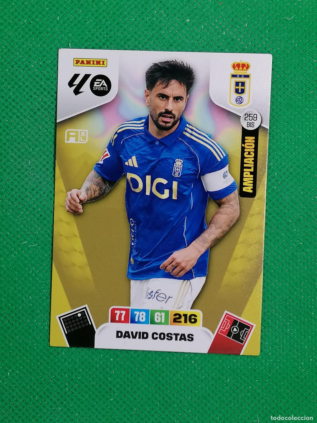 Cromos de f&uacute;tbol: 259 BIS 259BIS DAVID COSTAS OVIEDO AMPLIACION ⚽ LIGA ADRENALYN XL 2025 2026 25 26 ⚽