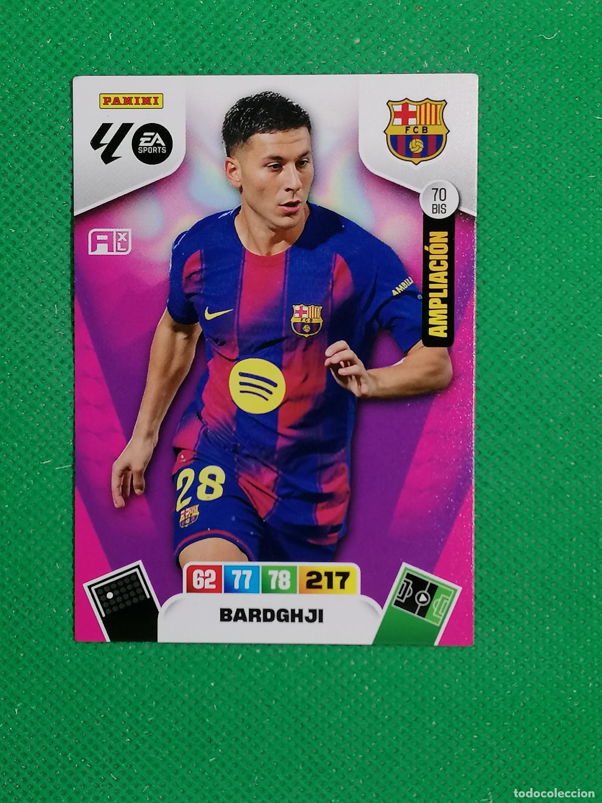 Cartes &agrave; collectionner de Football: 70 BIS 70BIS BARDGHJI BARCELONA AMPLIACION ⚽ LIGA ADRENALYN XL 2025 2026 25 26 ⚽