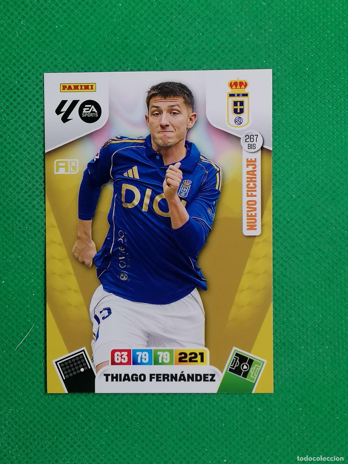 Figurine di Calcio: 267BIS 267 BIS THIAGO FERNANDEZ OVIEDO NUEVO FICHAJE ⚽ LIGA ADRENALYN XL 2025 2026 25 26 ⚽