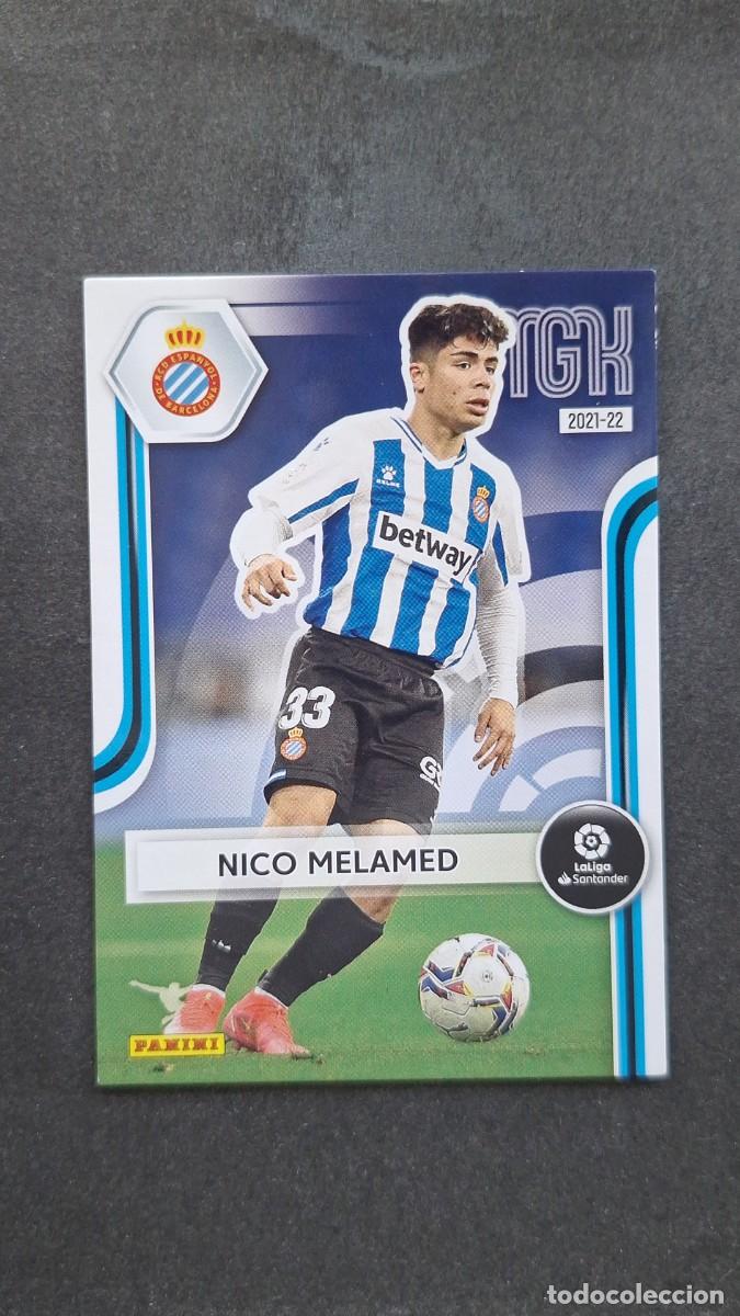 Cromos de f&uacute;tbol: L1 NICO MELAMED R. C. D. ESPA&Ntilde;OL 158 PANINI MEGACRACKS 2021 2022 21 22