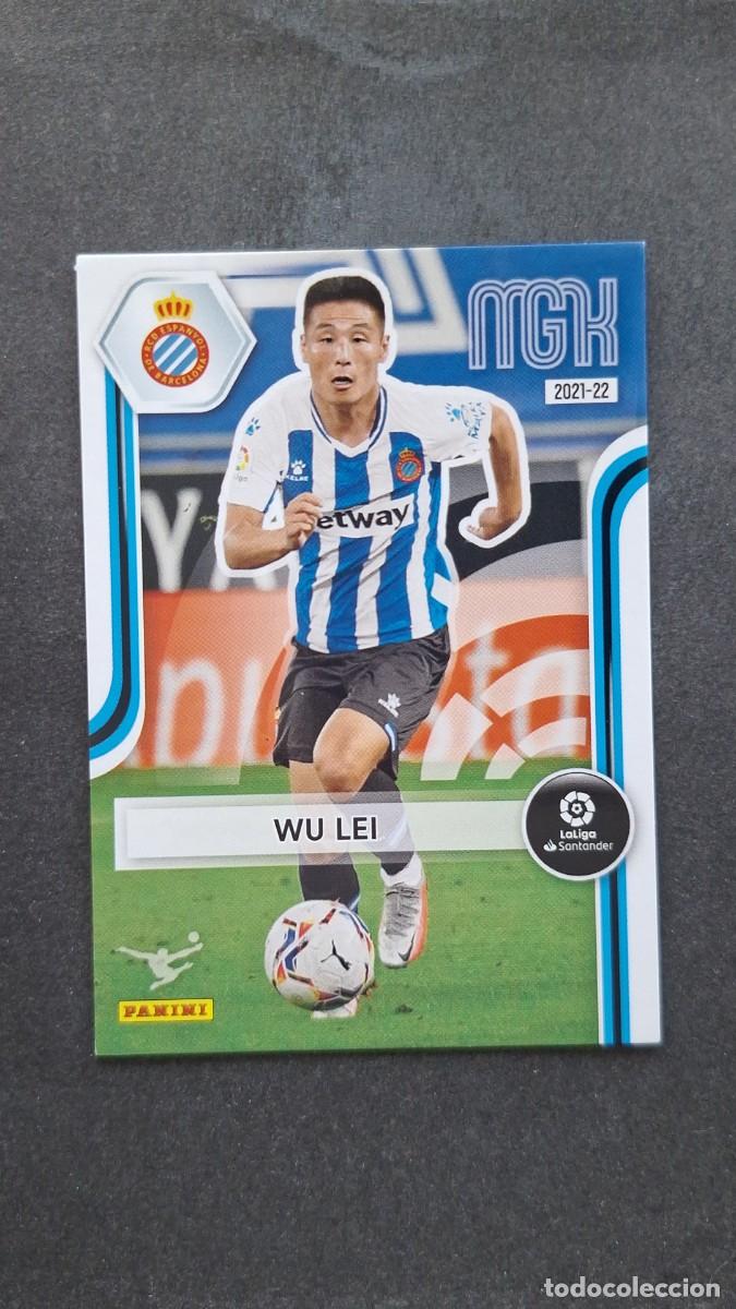 Cromos de f&uacute;tbol: L1 WU LEI R. C. D. ESPA&Ntilde;OL 160 PANINI MEGACRACKS 2021 2022 21 22