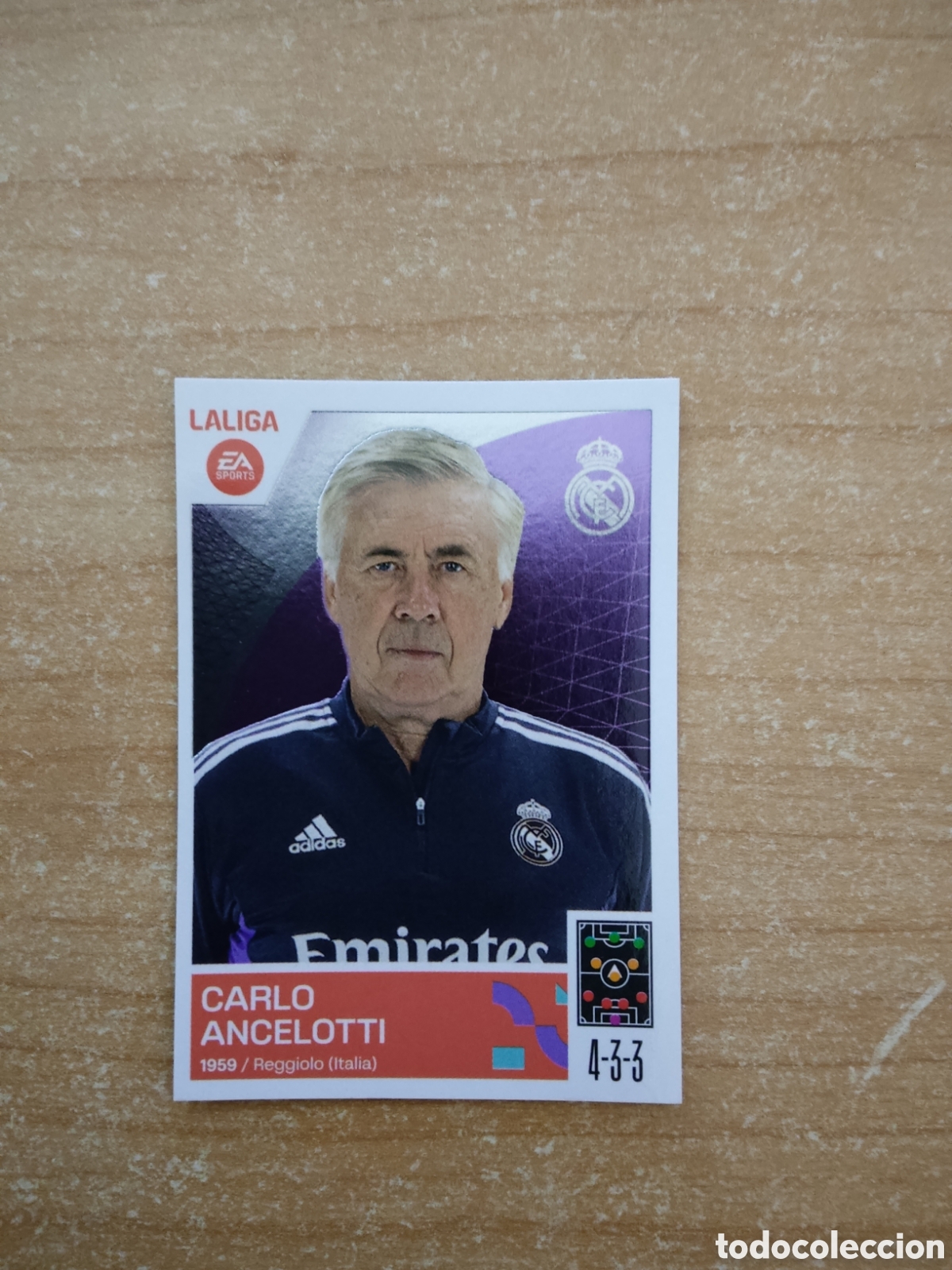 Cromos de Futebol: 2 CARLO ANCELOTTI REAL MADRID LIGA ESTE 2023 2024