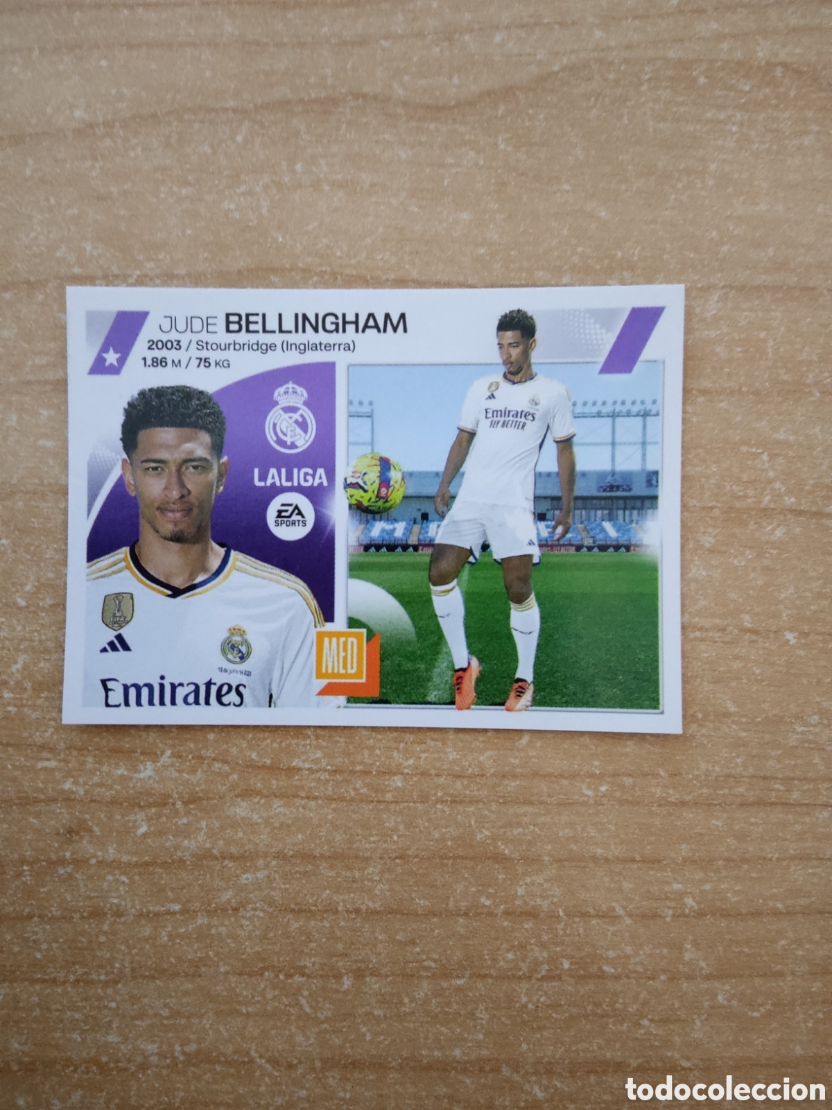 Cromos de f&uacute;tbol: 2 JUDE BELLINGHAM &Uacute;LTIMO FICHAJE REAL MADRID LIGA ESTE 2023 2024
