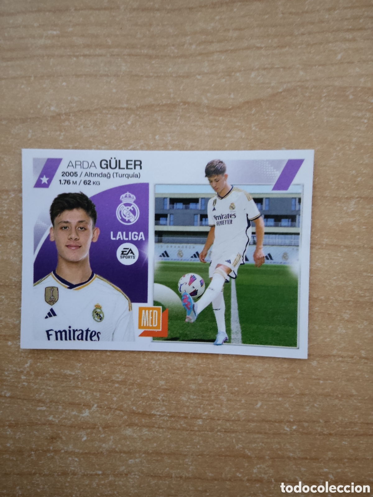 Cromos de f&uacute;tbol: 19 ARDA G&Uuml;LER ULTIMO FICHAJE REAL MADRID LIGA ESTE 2023 2024
