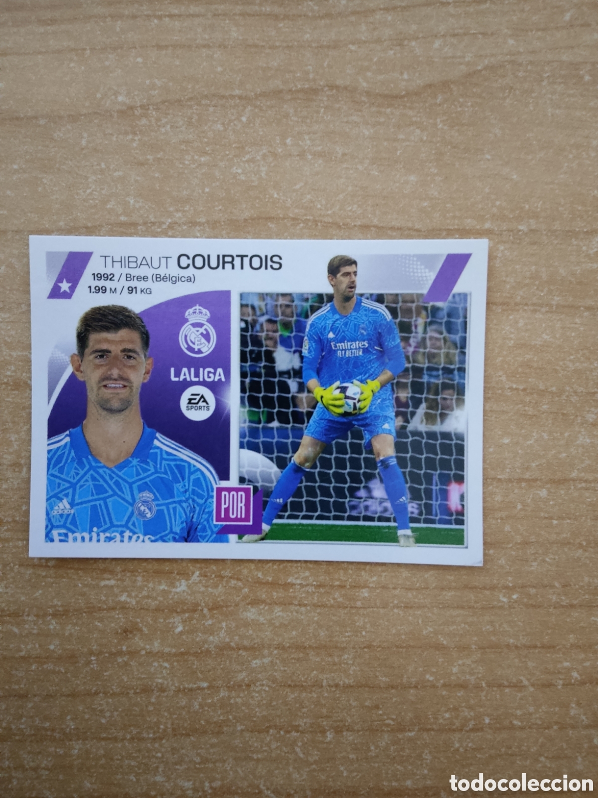 Cromos de f&uacute;tbol: 3 COURTOIS REAL MADRID LIGA ESTE 2023 2024