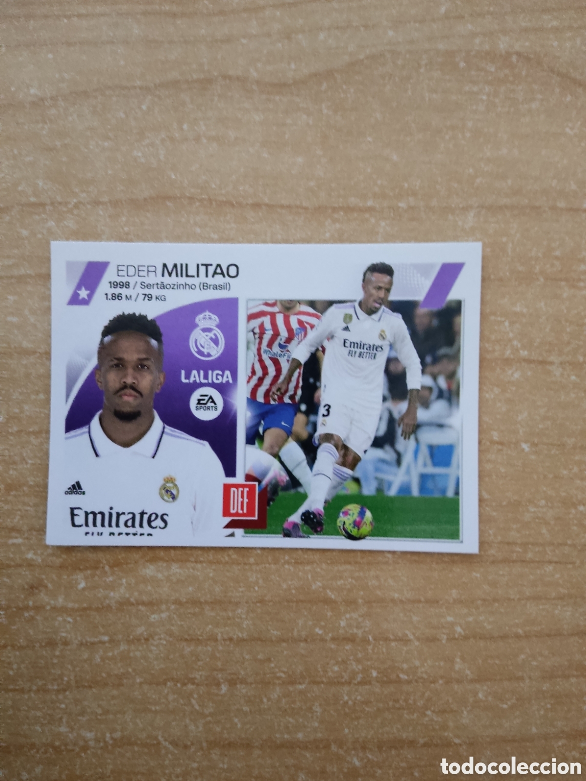 Cromos de f&uacute;tbol: 8 MILITAO REAL MADRID LIGA ESTE 2023 2024