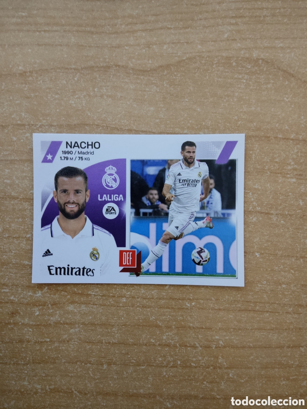 Cromos de f&uacute;tbol: 10A NACHO REAL MADRID LIGA ESTE 2023 2024