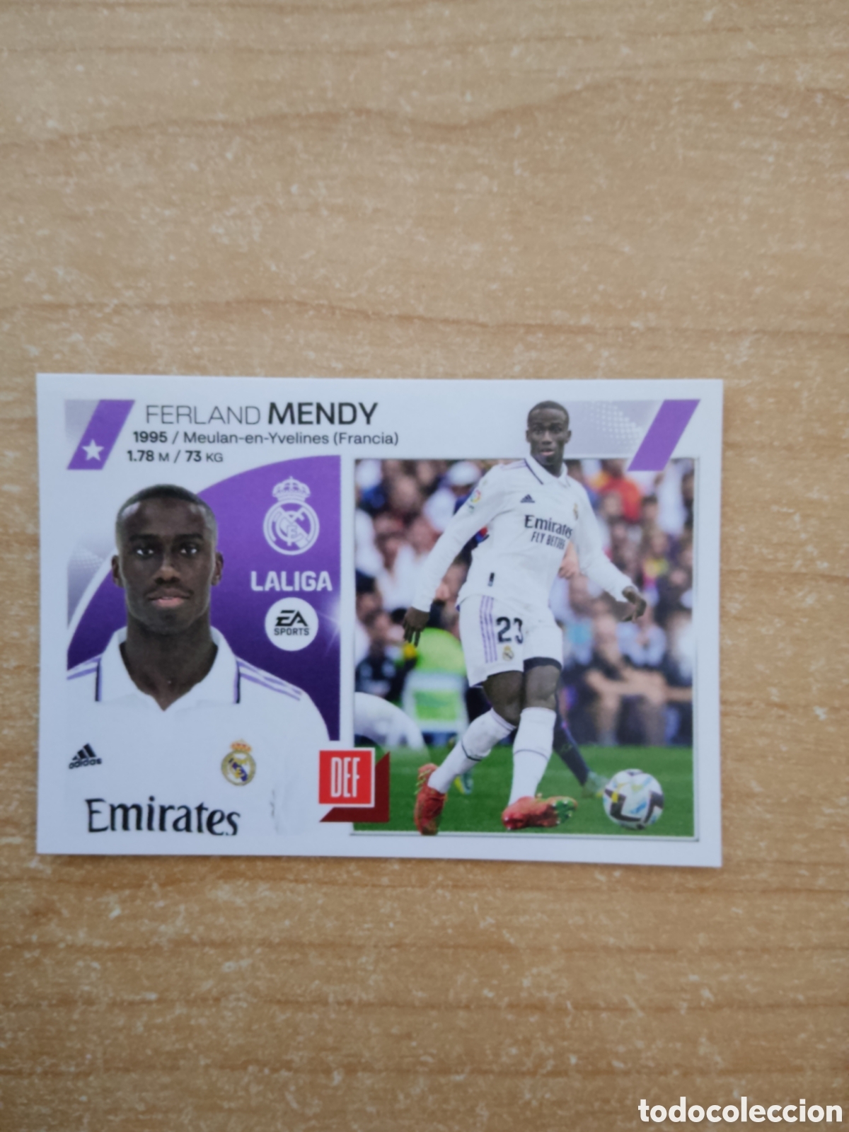 Cromos de f&uacute;tbol: 10B FERLAND MENDY REAL MADRID LIGA ESTE 2023 2024