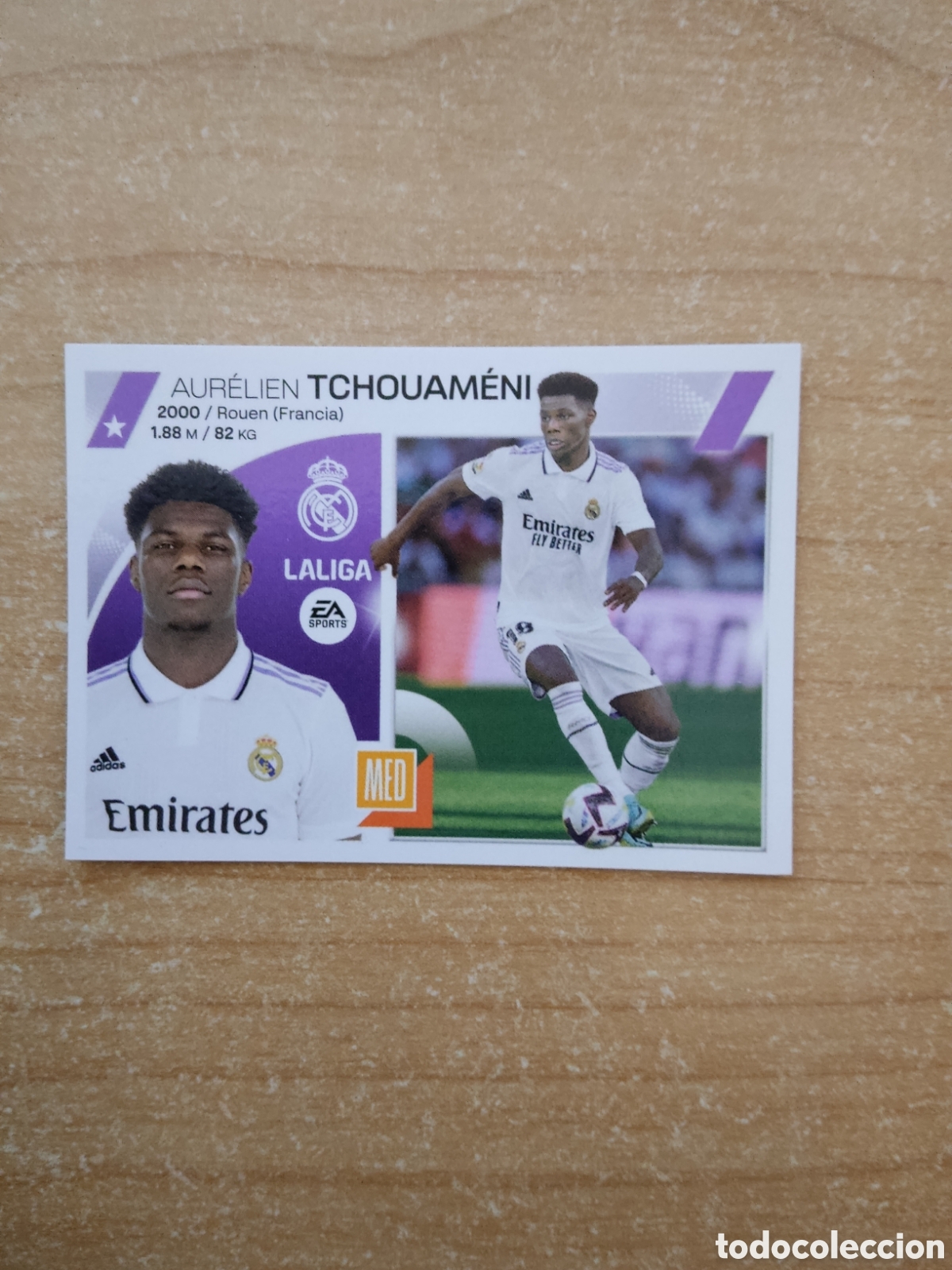 Cromos de f&uacute;tbol: 12 TCHOUAMENI REAL MADRID LIGA ESTE 2023 2024
