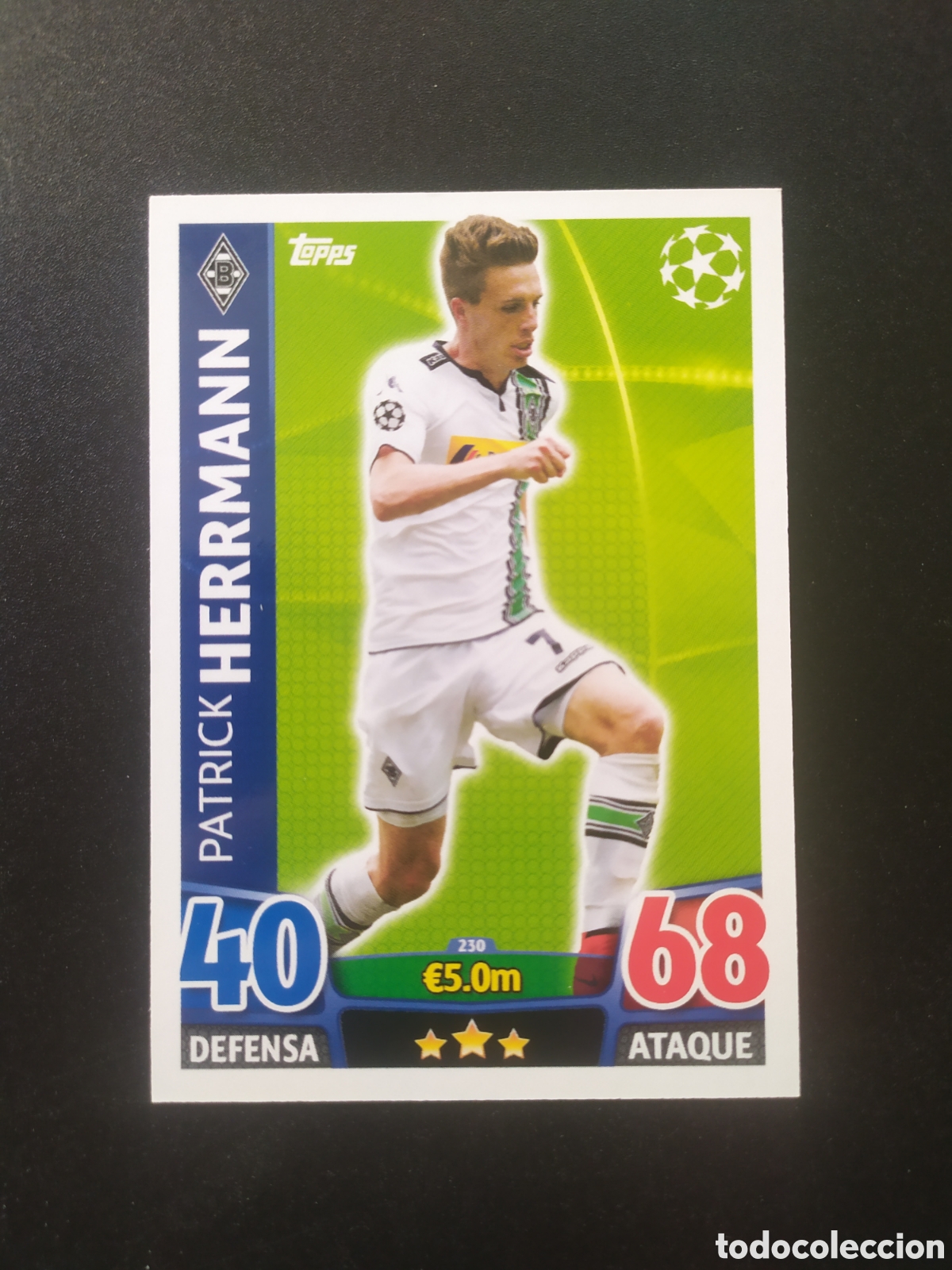 Cromos de f&uacute;tbol: UEFA Champions match attax topps 2015 2016 15 16 Herrmann n&deg; 230 Borussia Monchengladbach