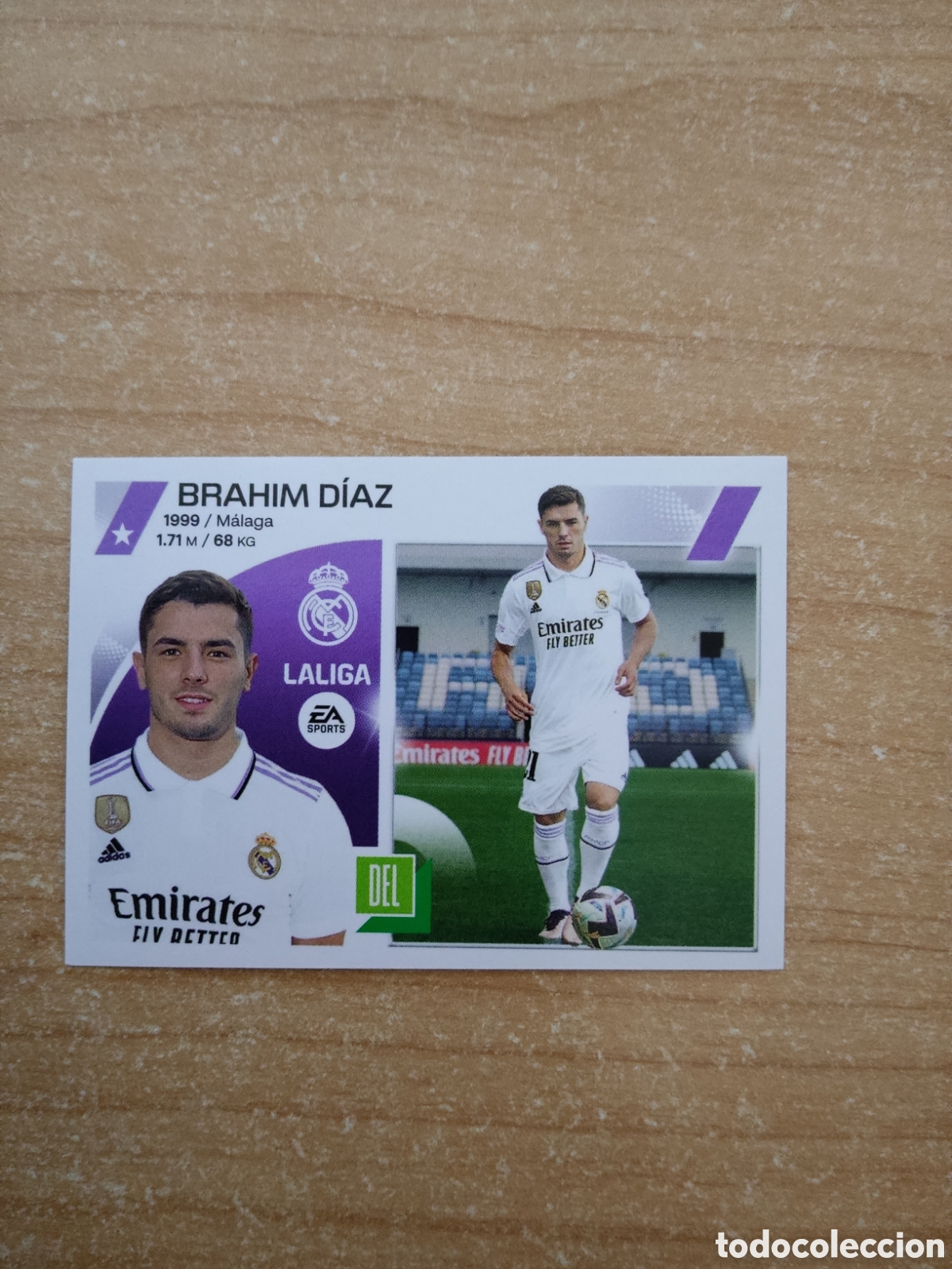 Cromos de f&uacute;tbol: 17 BRAHIM DIAZ REAL MADRID LIGA ESTE 2023 2024
