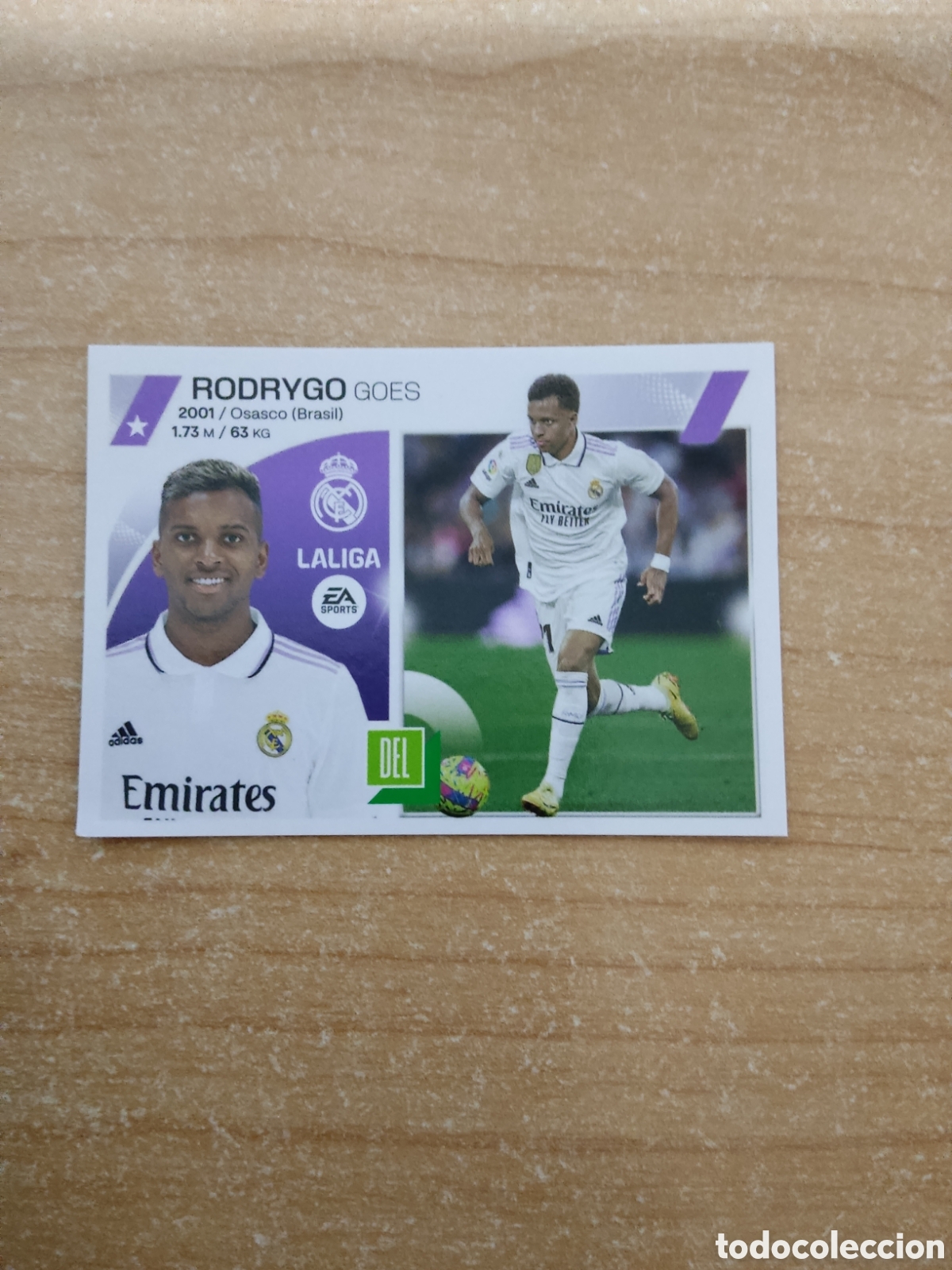 Cromos de f&uacute;tbol: 18 RODRYGO REAL MADRID LIGA ESTE 2023 2024