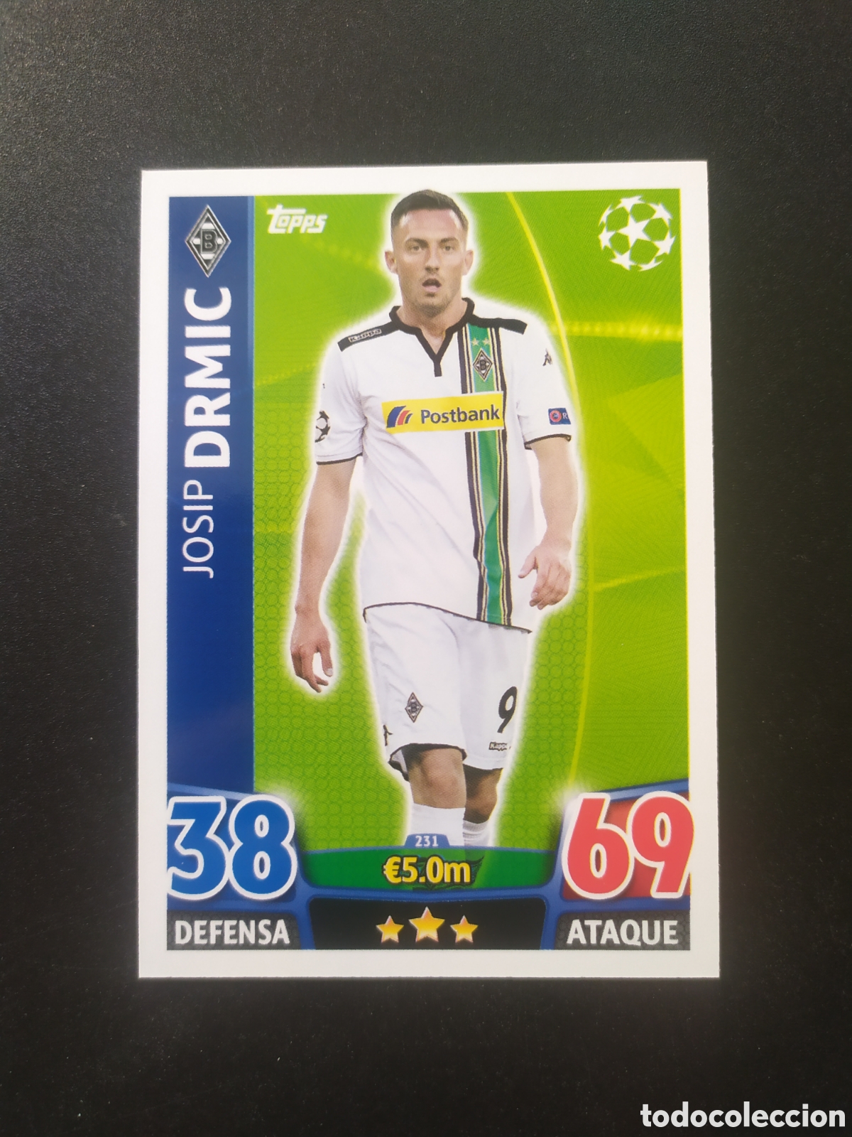 Cromos de f&uacute;tbol: UEFA Champions match attax topps 2015 2016 15 16 Drmic n&deg; 231 Borussia Monchengladbach