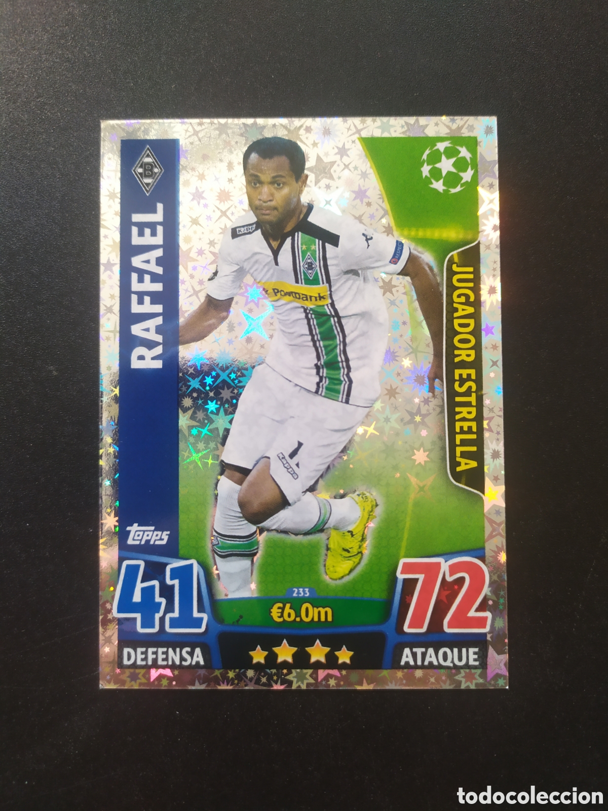 Figurine di Calcio: UEFA Champions match attax topps 2015 2016 15 16 Raffael n&deg; 233 Borussia Monchengladbach