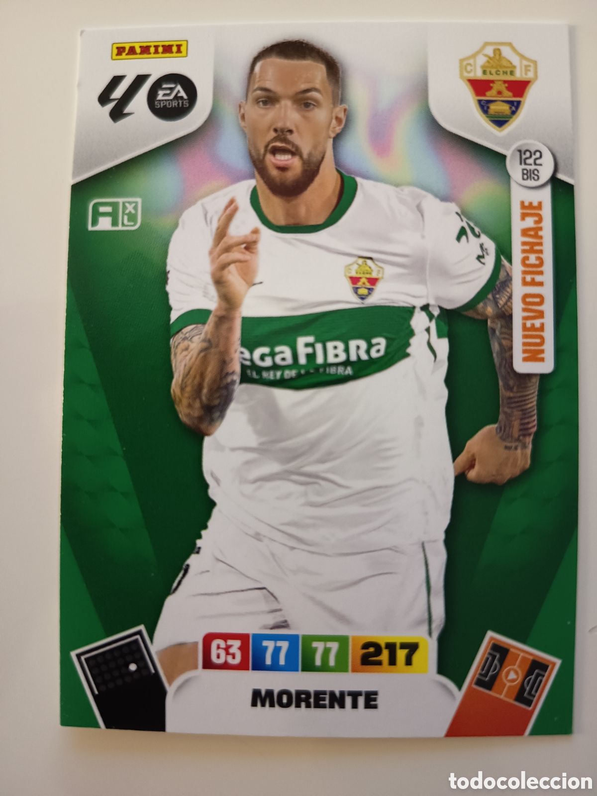 Cromos de f&uacute;tbol: 122 bis Morente adrenalyn xl 2025-2026