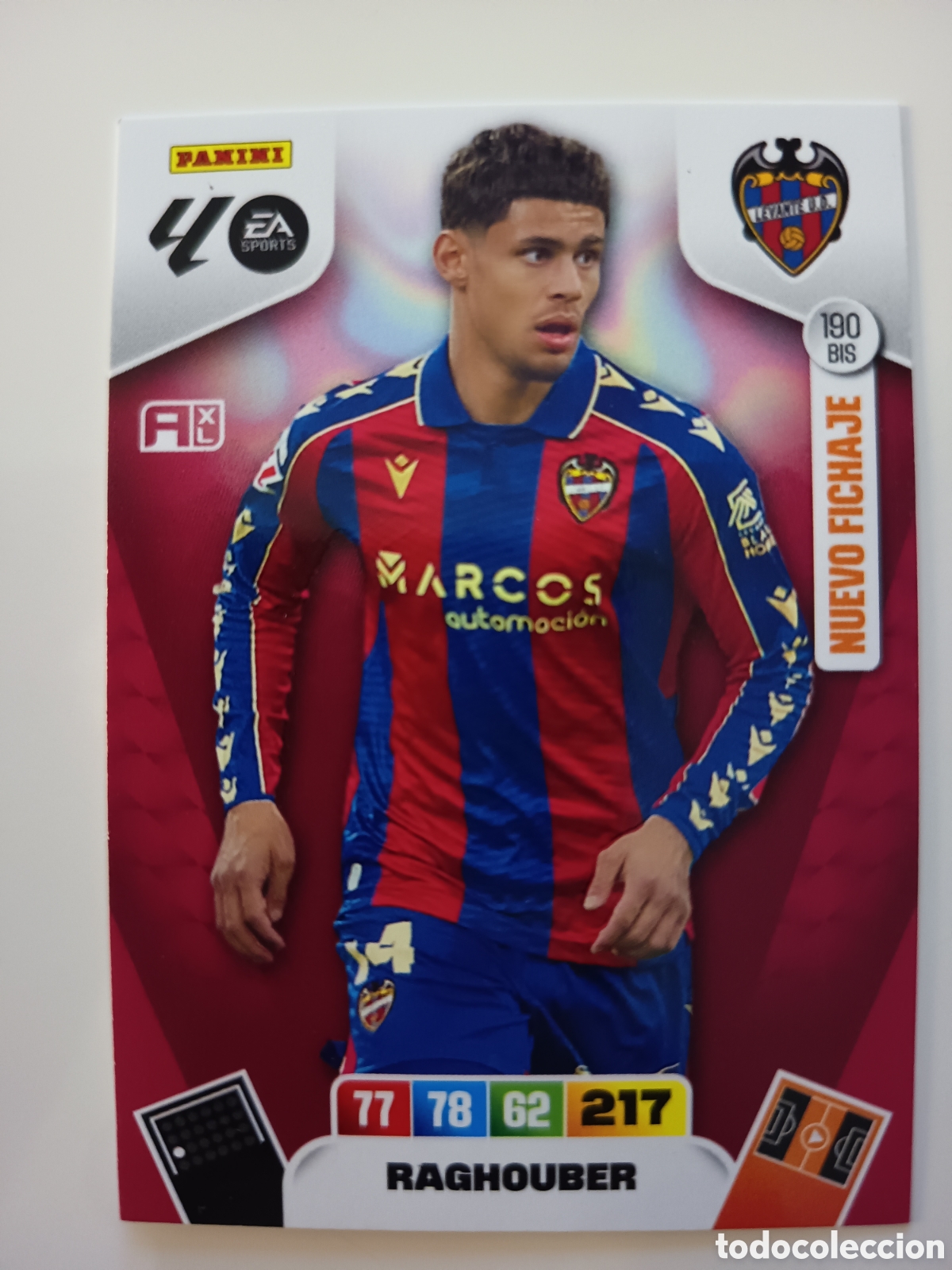 Cromos de f&uacute;tbol: 190 bis Raghouber adrenalyn xl 2025-2026