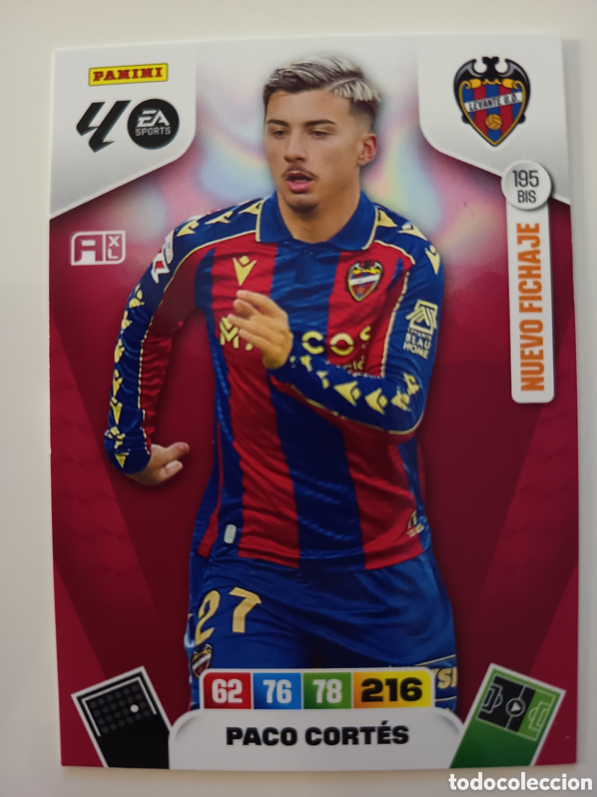 Cromos de f&uacute;tbol: 195 bis Paco Cortes adrenalyn xl 2025-2026