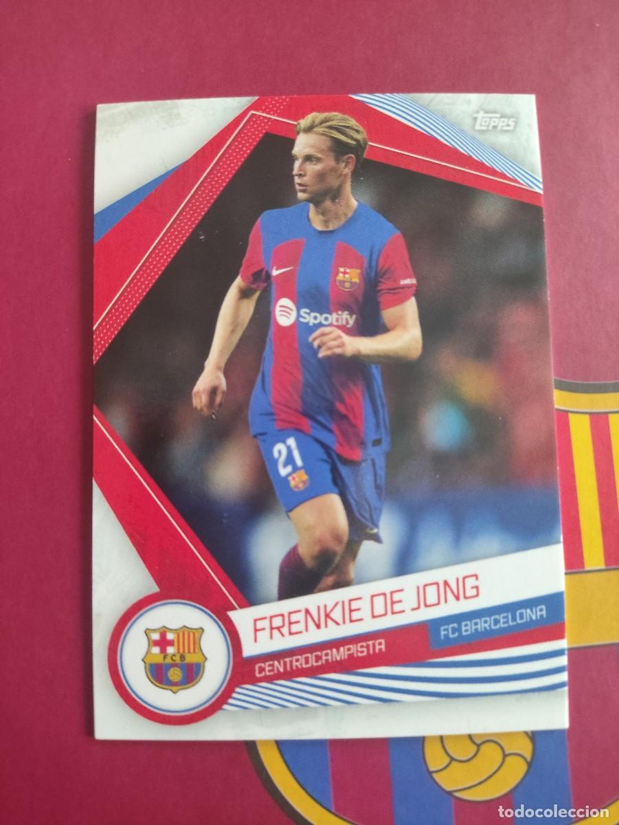 Cromos de f&uacute;tbol: BAR-9 FRENKIE DE JONG BARCELONA 23-24 TOPPS BAR&Ccedil;A 2023-2024 FAN SET