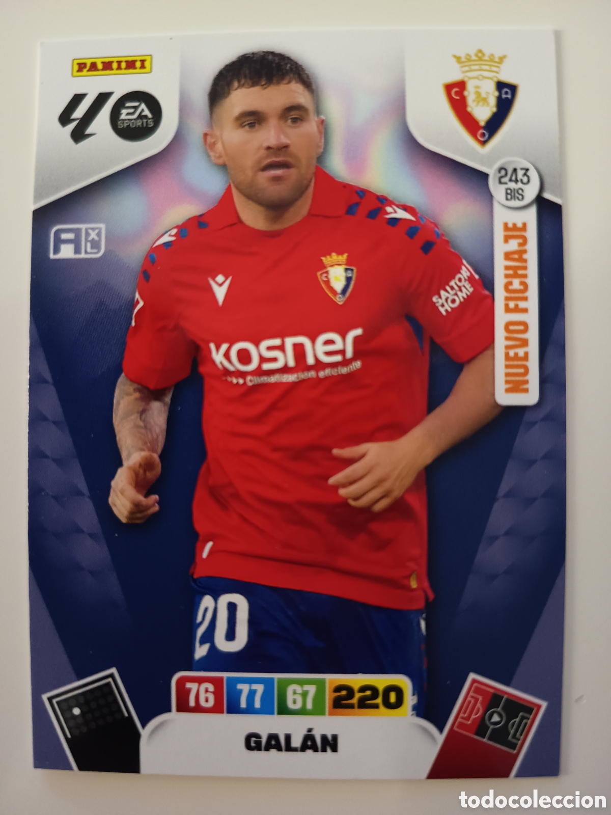 Cromos de f&uacute;tbol: 243 bis Gal&aacute;n adrenalyn xl 2025-2026