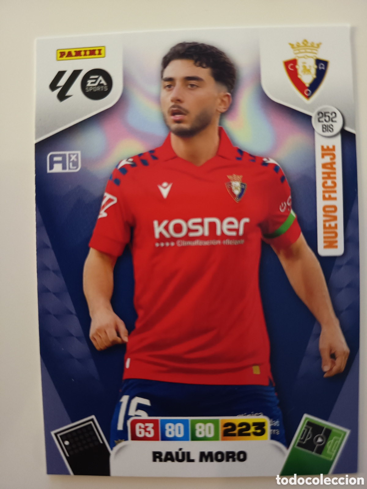 Cromos de f&uacute;tbol: 252 bis Ra&uacute;l Moro adrenalyn xl 2025-2026