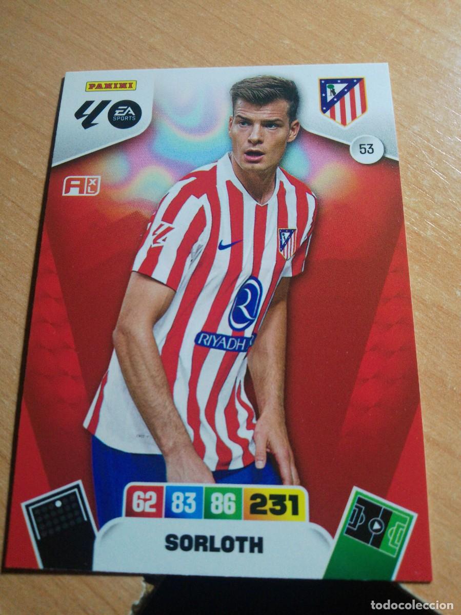 Cromos de f&uacute;tbol: 53 SORLOTH ATL&Eacute;TICO DE MADRID 25 26 ADRENALYN XL 2025 2026