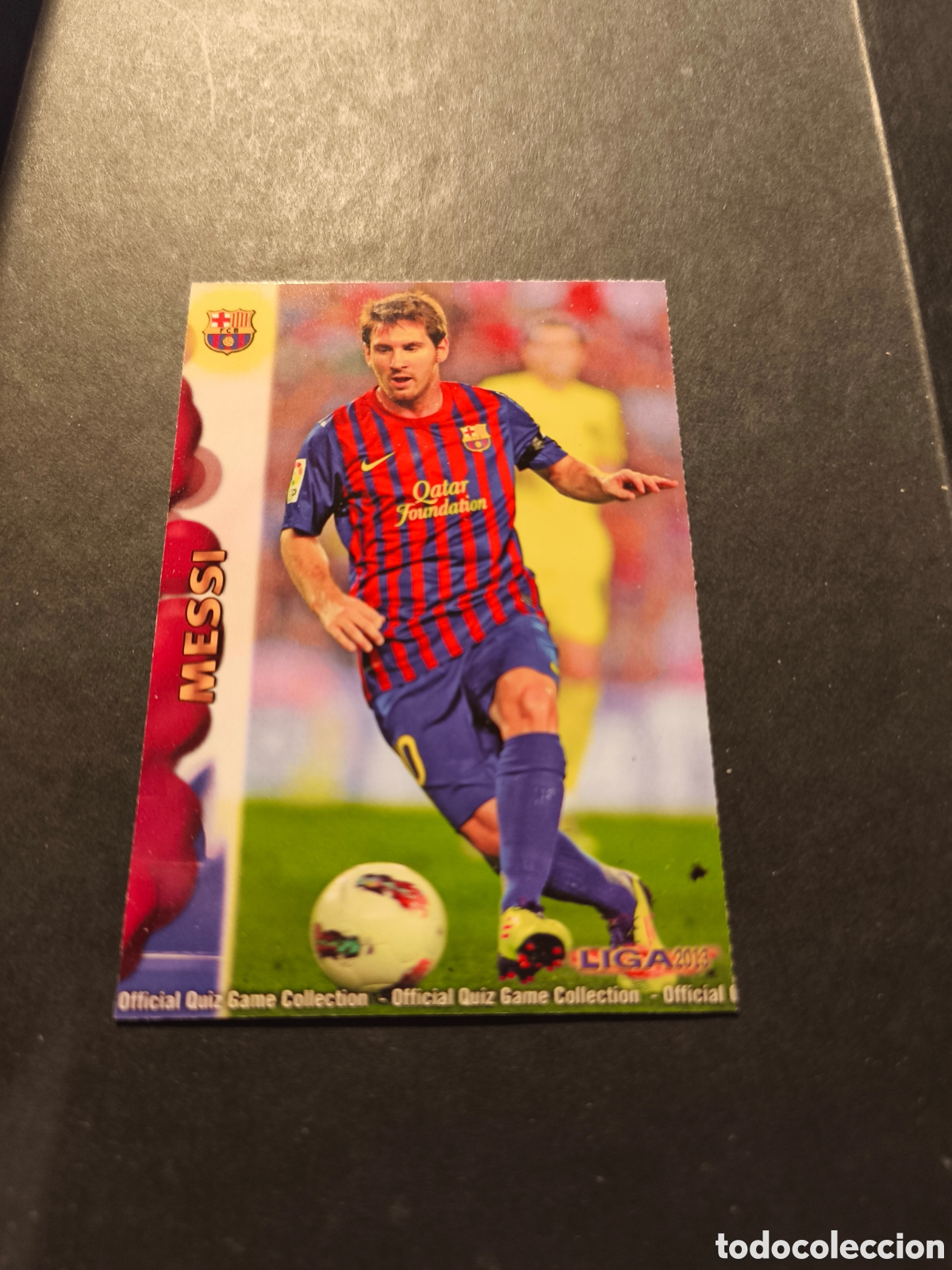 Cromos de f&uacute;tbol: 44 MESSI BASE FCB FUTBOL CLUB BARCELONA MUNDICROMO 2013