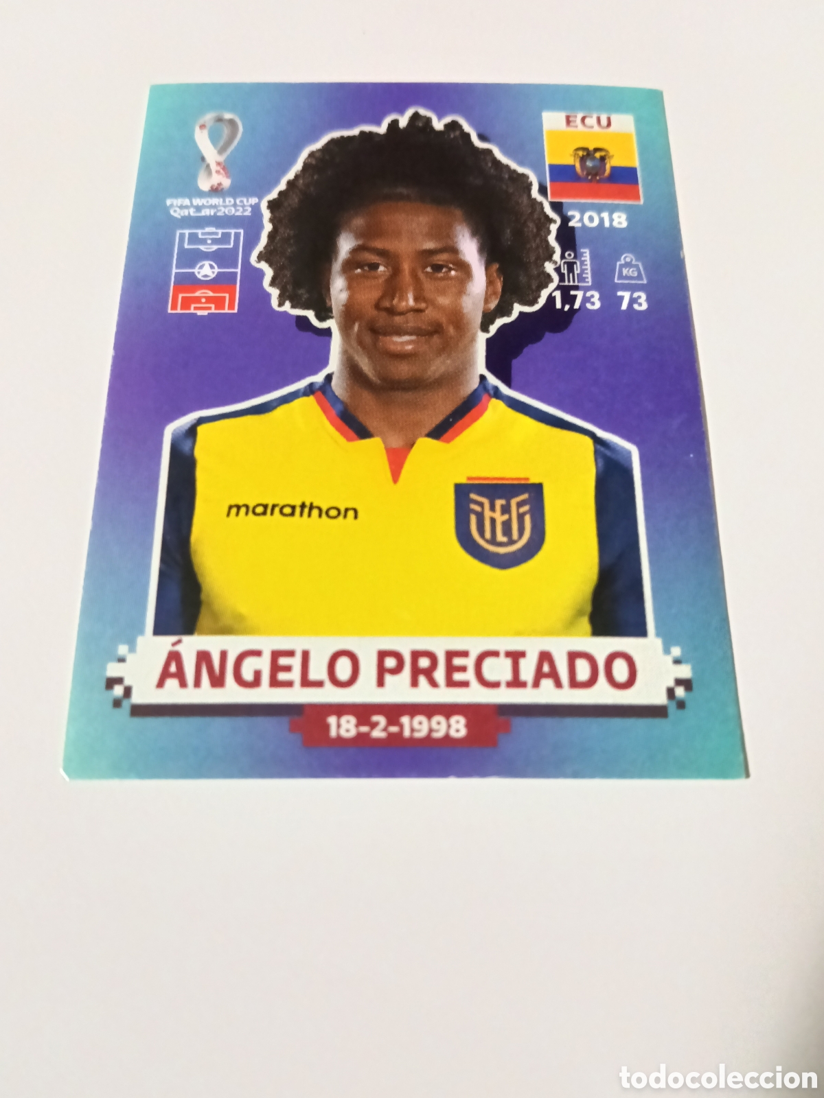Cromos de Futebol: &Aacute;ngelo Preciado - Ecuador 2022