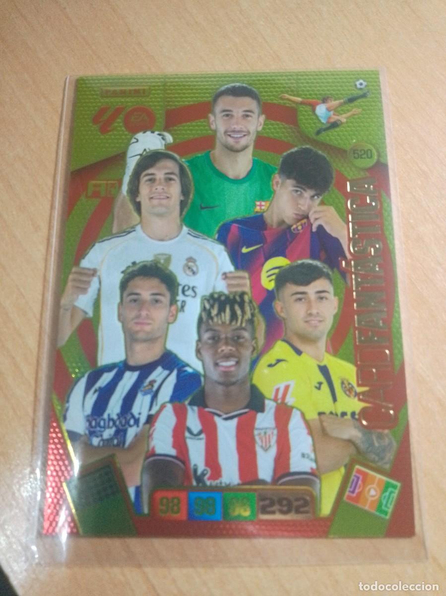 Cromos de f&uacute;tbol: 520 CARD FANTASTICA NICO WILLIAMS, JOAN GARC&Iacute;A....25 26 ADRENALYN XL 2025 2026