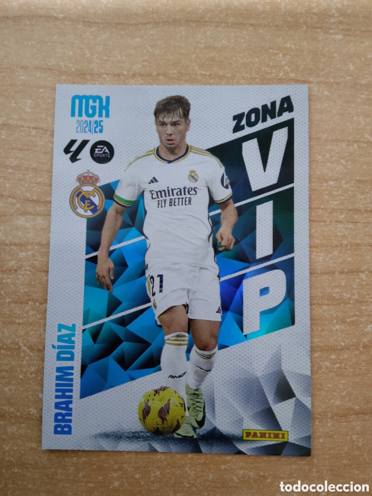 Cromos de f&uacute;tbol: 390 BRAHIM DIAZ ZONA VIP REAL MADRID MEGACRACKS 2024 2025